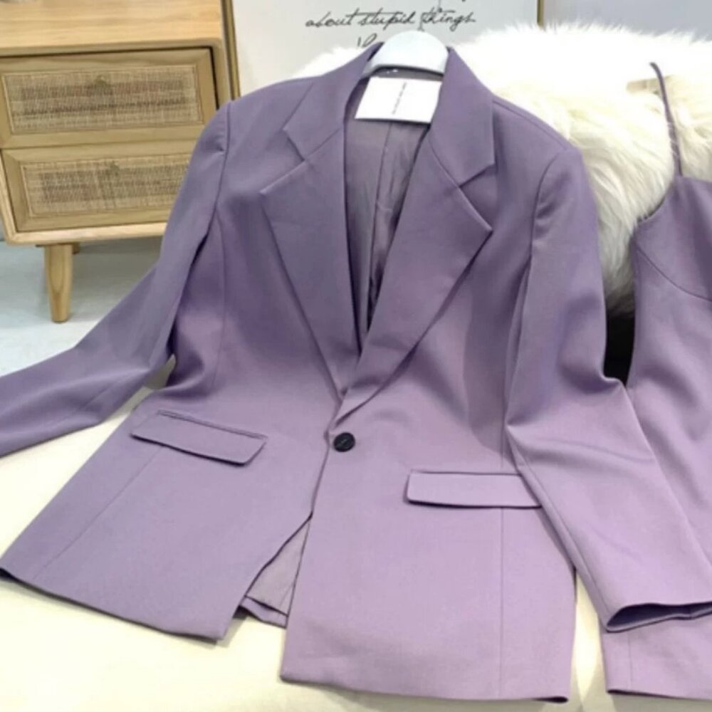 pastel purple oversized blazer jacket size s-m